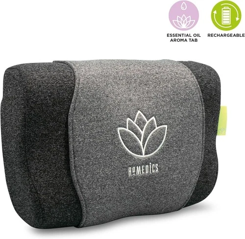 HoMedics Zen Neck Massage Pillow Memory Foam Rechargeable Shiatsu Cushion