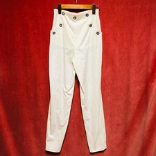 USED DIOR MADEMAISELLE VIGNTAGE PANTS WITH BUTTON DESIGN ACCEPTABLE