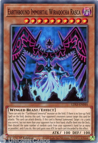 LDS3-EN044 Earthbound Immortal Wiraqocha Rasca :: Common 1st Edition Mint YuGiOh