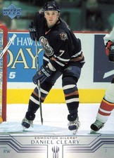 Daniel Cleary 2001-02 Upper Deck #298 Edmonton Oilers Hockey