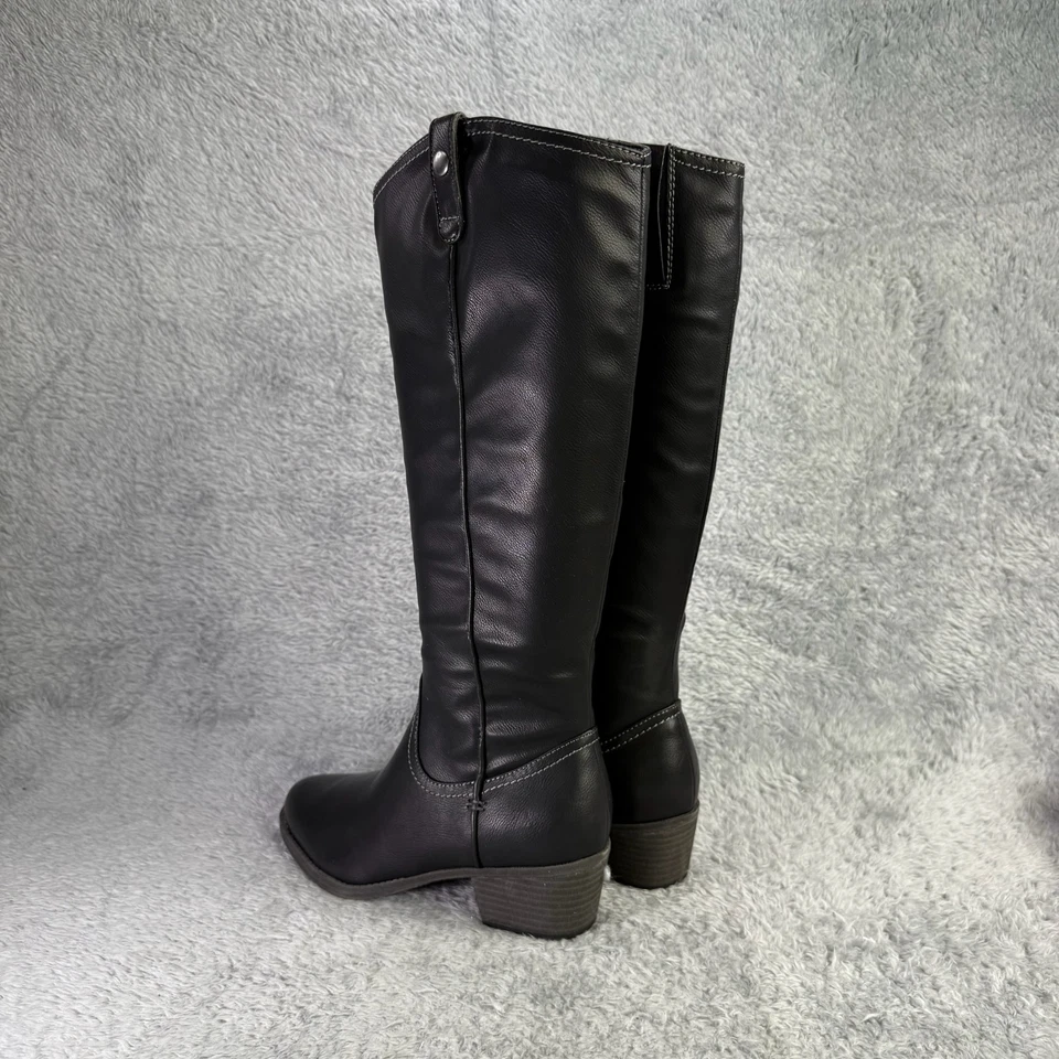 Botas SOUL by Naturalizer Zoya para mujer 8,5 anchas negras hasta la rodilla Foto 3 de 4