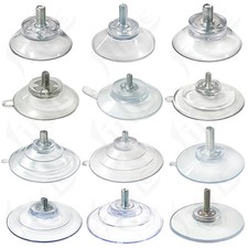 32-62mm Clear Nut Thumb Screw Suction Cups Rubber PVC Suction Cups Suckers Pads