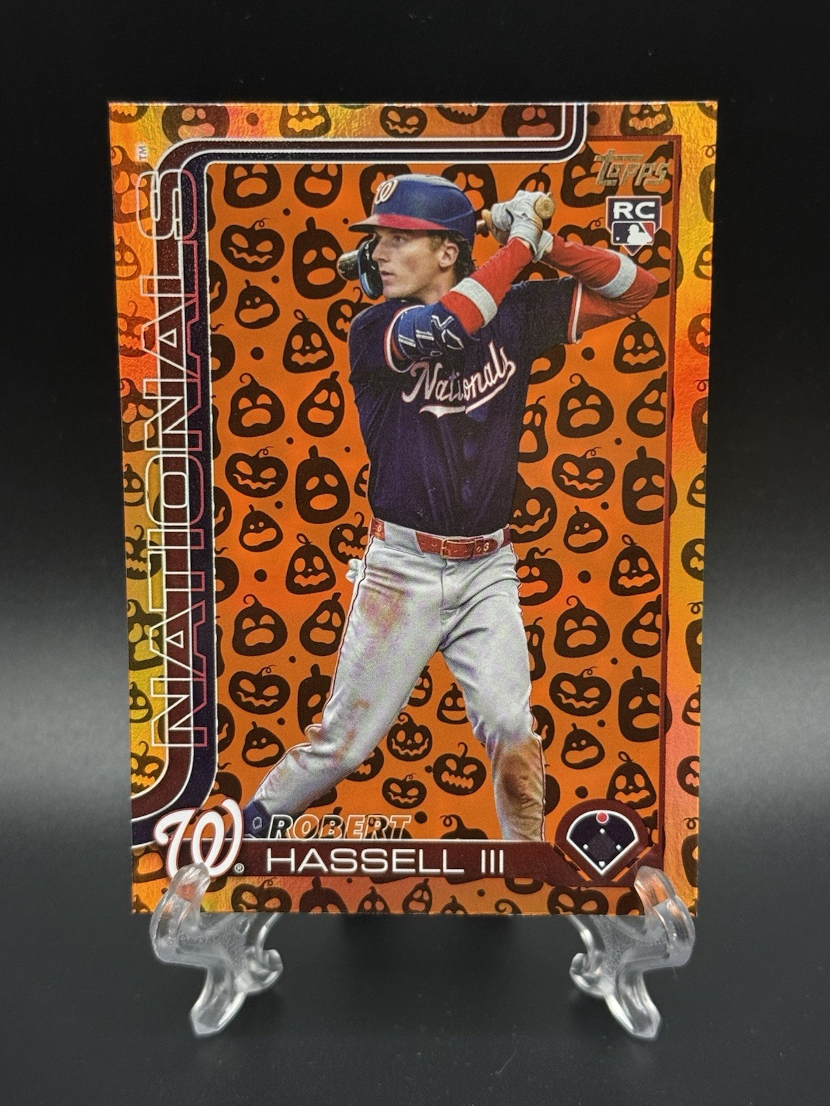 2025 Topps Update Robert Hassell III RC Holiday Ghost Parallel #US109 Nationals
