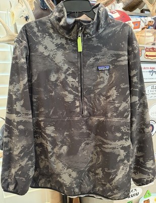Patagonia Reversible Snap T Glissade Fleece Pullover Black Camo