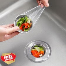 200pk Kitchen Sink Strainer Mesh Bag Anti-Clogging Disposable Net