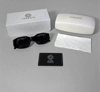 Versace VE4361  Biggie  Sunglasses - Black & Black - Free Ship + Returns  