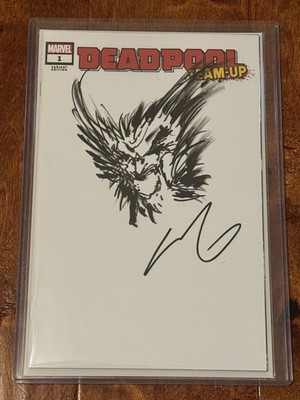 DEADPOOL TEAM-UP #1 Vol 3 Blank Sketch & Sig John Giang FINAL ROB LIEFELD SERIES