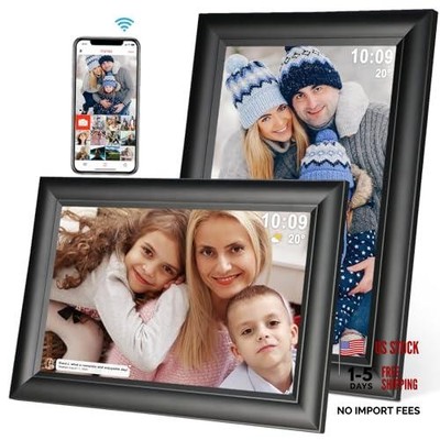Frameo Digital 10.1'' Frameo Wifi Digital Picture Frame Black-Touchscreen
