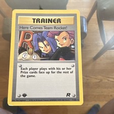 Pokémon TCG Wizards Here Comes Team Rocket! Trainer 1st Ed Rare 71/82