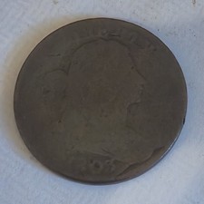 1803 Draped Bust Large Cent AG BN Small Date Large Fraction Colonial Strong Rim