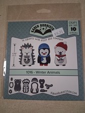 Juego de troqueles artesanales Karen Burniston 1016 Winter Animals.