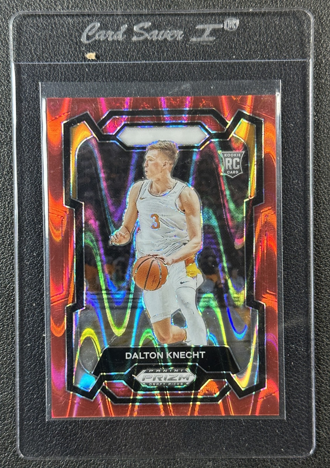 DALTON KNECHT 2024 PANINI PRIZM DRAFT PICKS #50 ROOKIE RED SEISMIC RC 131/225