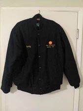 Rare Custom Vintage Wearguard Wool Shell Oil Dragon Bomber Jacket Size L USA