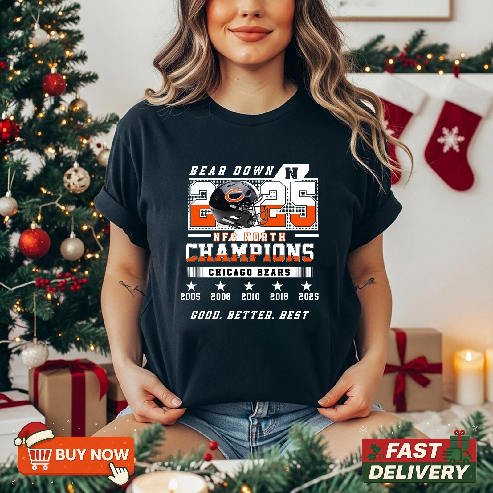 Chicago Bears 2025 NFC North Division Champions TShirt
