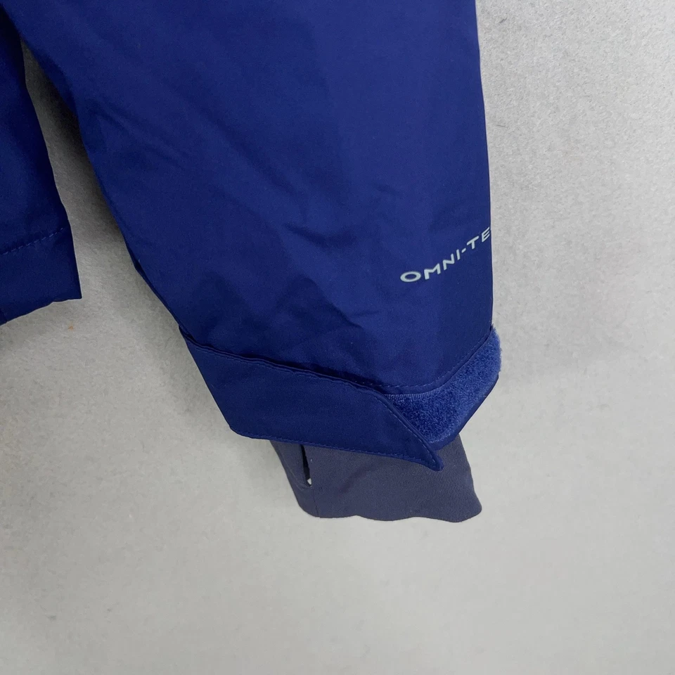 Columbia Jacket Womens Large Blue Colorblock Omni-Tech Heat Hooded Tipton Peak - Image 4 of 4