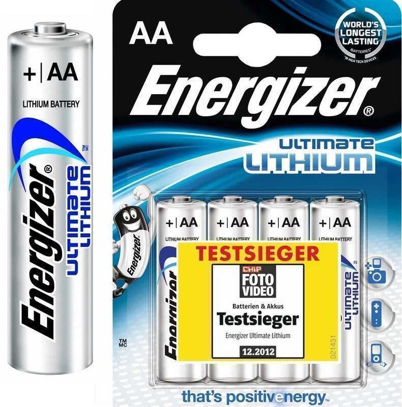 24 x Energizer Ultimate Lithium AA Mignon Batterien FR6 L91 1,5V