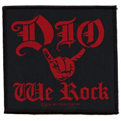 Dio We Rock Patch Heavy Metal Band Woven Sew On
