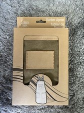 Empire Barber Apron Denim Canvas w/ leather pocket For scissors blades  combs