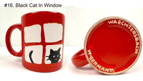 VTG WAECHTERSBACH MUGS Christmas/Holiday+Cats Made in Germany Great Condition - Picture 35 of 35