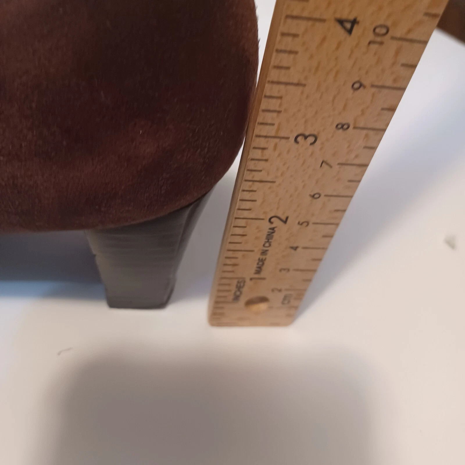 Stuart Weitzman Womens size 8 AA Brown Leather Suede Slip On Pumps shoes