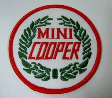 Mini Cooper Laurel Iron-On British Automotive Car Patch 3"  Cooper S Clubman