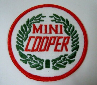 Mini Cooper Laurel Iron-On British Automotive Car Patch 3''  Cooper S Clubman