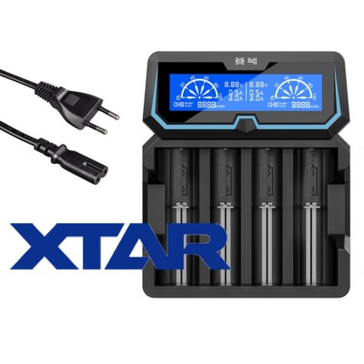 Xtar X4 Ladegerät für Lithium-Ionen Akkus der Größen 12650 bis 26700 / NiMH NiCD