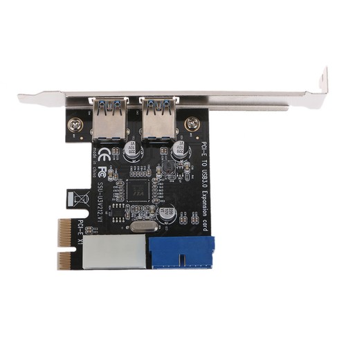 2 Ports PCI Express USB 3.0 Front Panel with 4-Pin & 20 Pin Control Card Adapter - Afbeelding 7 van 8