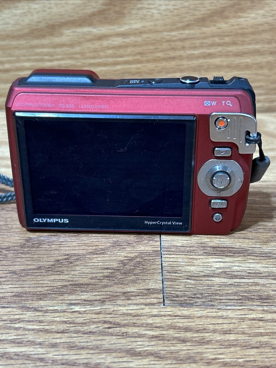 Olympus Tough TG-820 iHS 12.0MP Digital Camera - Red No Tested FOR