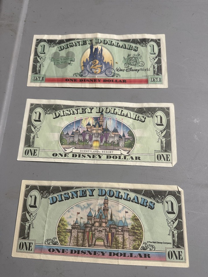 Vintage Disney Dollars 1989,1997,n 2000 Lot | eBay