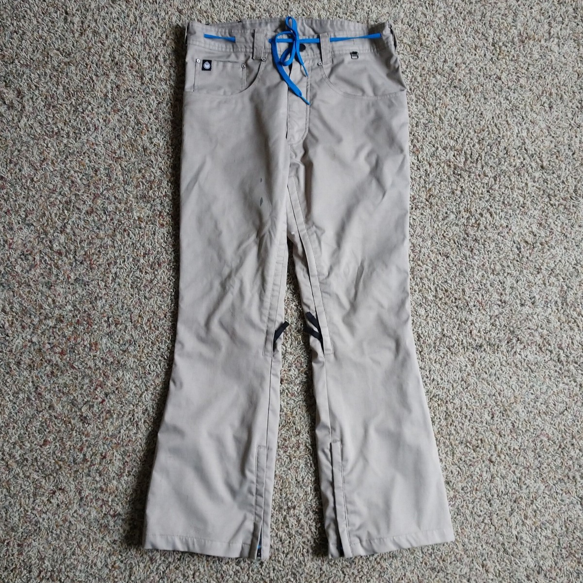 Nomis Mens Snowboard Ski Winter Outdoors Beige Pants Size Medium