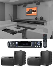 Rockville 1000w Home Theater System w/Bluetooth Receiver 4 4" Swivel Speakers