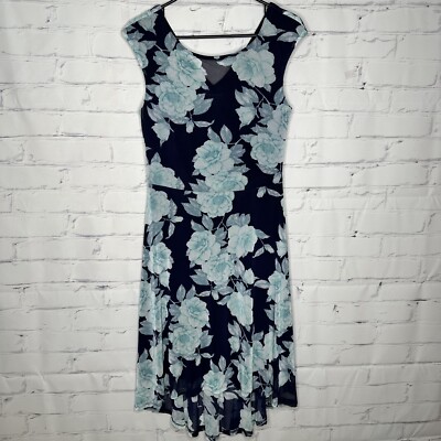 Connected Apparel Blue Size 10 Dress