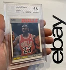 Michael Jordan Vintage BGS 6.5 Fleer Basketball Card Chicago Bulls MJ 1987 NBA