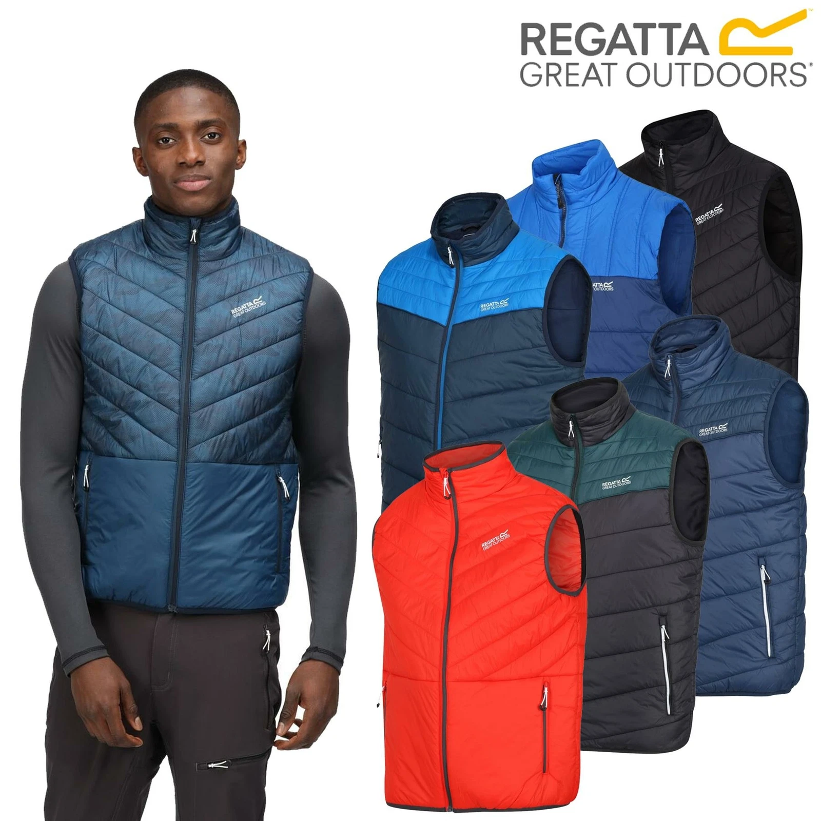 Regatta Mens Freezeway III Bodywarmer Puffer Gilet Full Zip Quilted Vest
Opens in a new window or ta