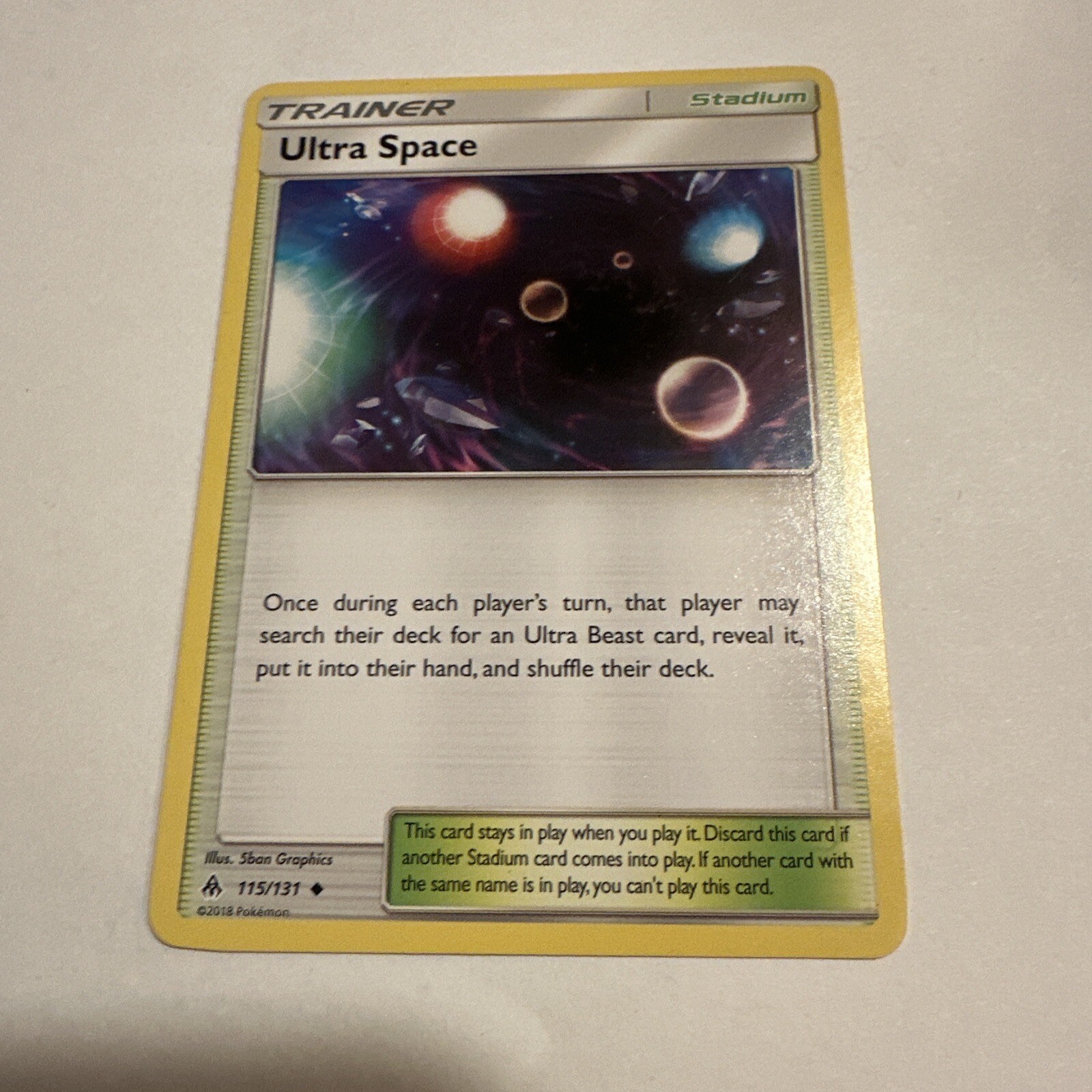 Pokemon Ultra Space - 115/131 - Uncommon NM-Mint Forbidden Light
