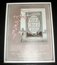 1921 OLD MAGAZINE PRINT AD, WASHBURN-CROSBY'S GOLD MEDAL FLOUR, WHY NOT NOW?!