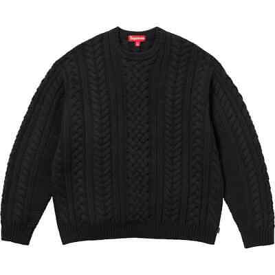 Supreme Applique Cable Knit Sweater 4colors FW23 Size S-XXL Supreme Applique Cable Knit Sweater 4colors FW23 Size S-XXL
