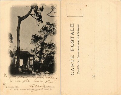 Old postcard AK HUE Phu An-Ap Cau-Hai Lagoon VIETNAM INDOCHINA (463763)