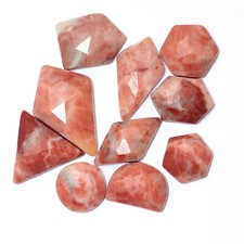 Natural Red Jasper Gemstone Fancy 10x10mm-21x16mm Flat Back Rosecut Cabochon Lot
