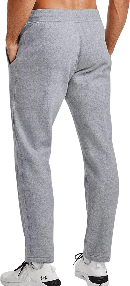 Under Armour GREY Men's UA Rival Fleece Sweatpants SZ: 5XL 5X NWT 1359030-035 - Image 3 of 4