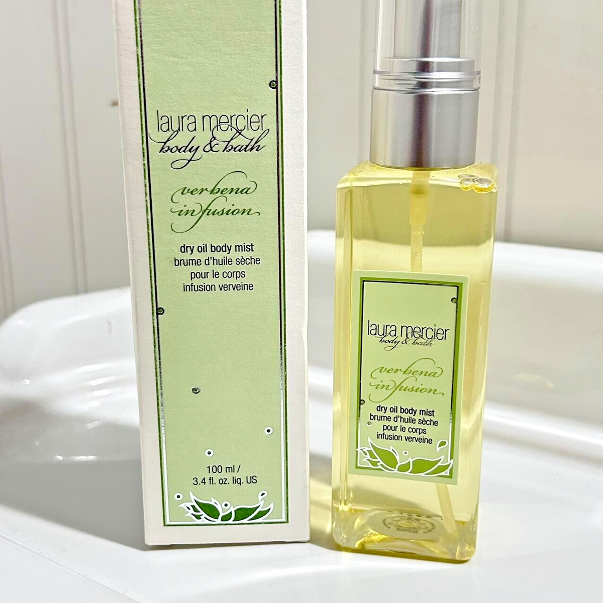 New Laura Mercier Verbena Infusion Perfumed Dry Oil Body Mist 100