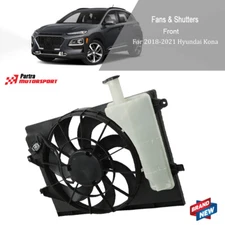 Radiator Cooling Fan Assembly For Hyundai Kona Black 2.0L L4 2018 2019 2020 2021