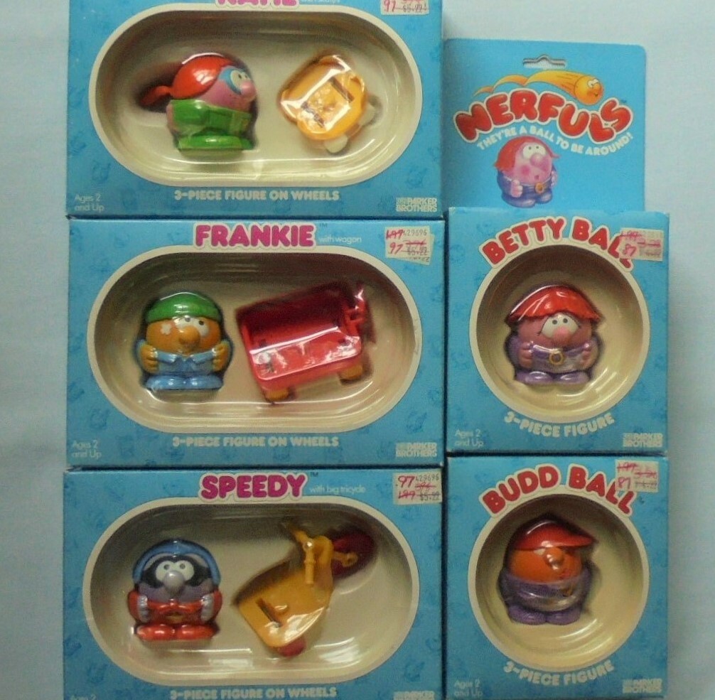 Nerfuls Ball Character 3 Piece Figure On Wheels Mix and Match ID