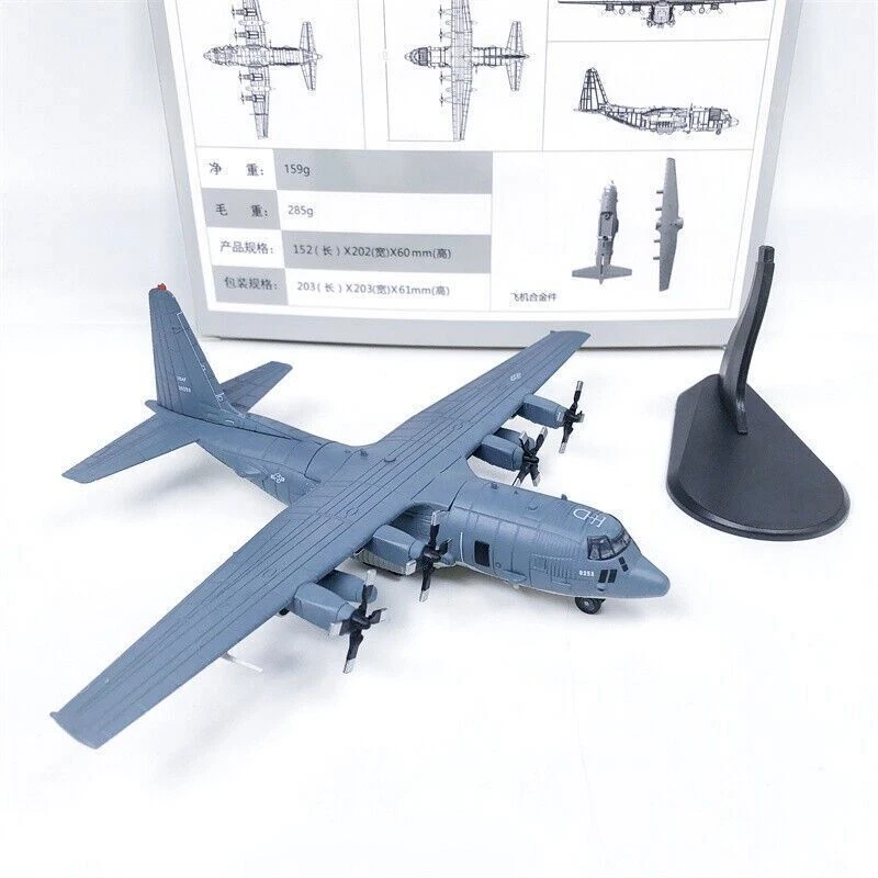 Modelo de avión fundido a presión escala 1/200 AC-130U Spectre Air Gunship coleccionable Foto 2 de 4