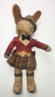 1930s? GUND Stuffed Rabbit SCOTTISH COSTUME kilt 15.5-inches tall +ears  — photo 1