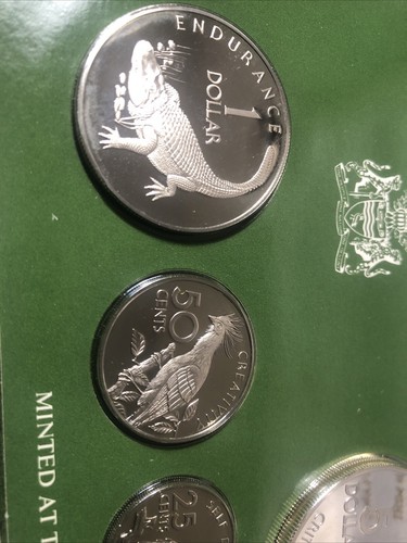 1976 Franklin Mint National Coinage of Guyana Sterling Silver Proof Set w/ COA - Picture 7 of 7