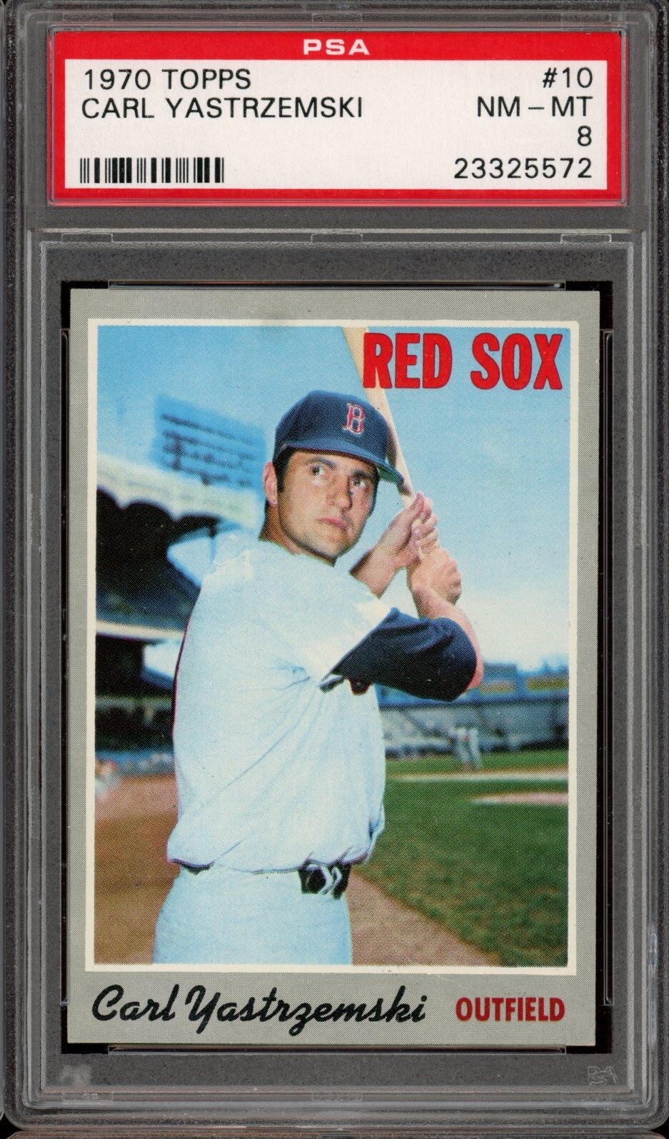 1970 Topps Baseball #10 Carl Yastrzemski PSA 8