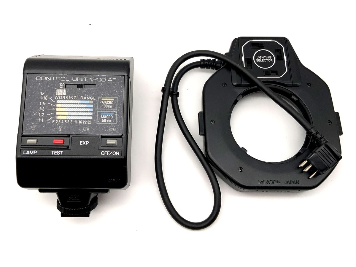 Minolta Macro Flash 1200af Set (N) Makroblitz for Close-Ups