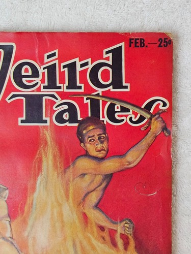 Weird Tales Pulp Magazine Feb 1934 VG Brundage Sapphire Goddess Robert E. Howard - Picture 3 of 24